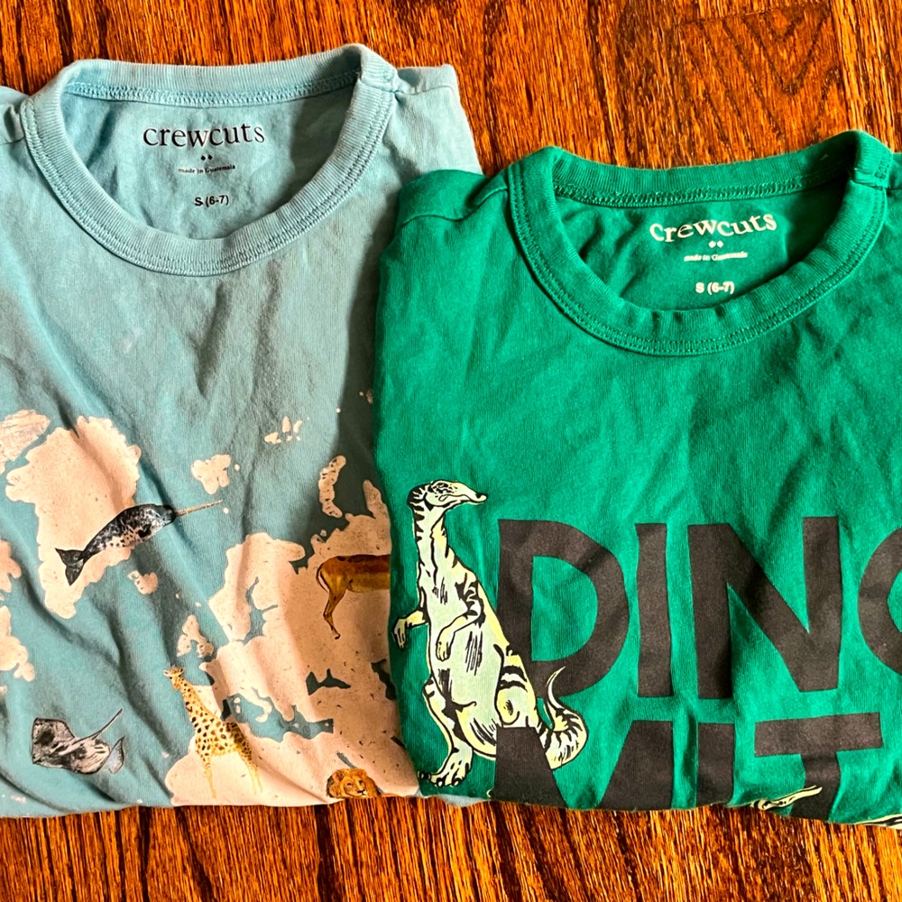 EUC crewcuts long sleeve t-shirts size 6-7